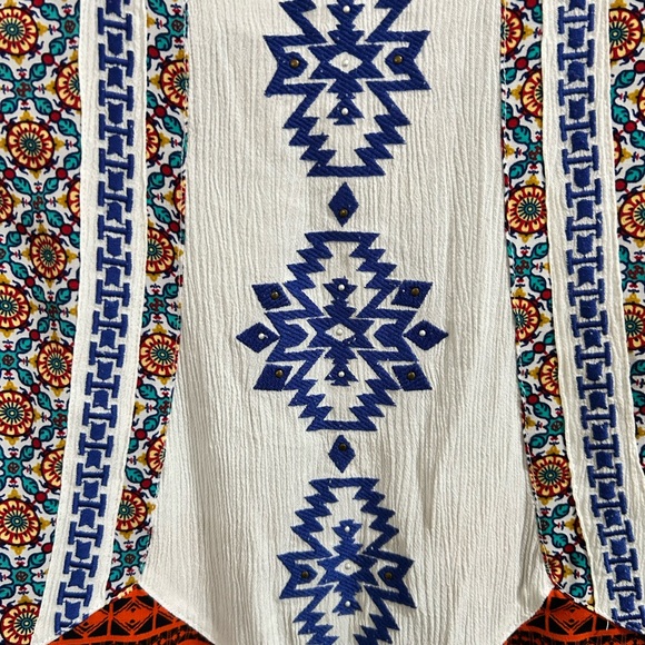 John Mark Aztec Print Sleeveless Tunic Large - Picture 6 of 8